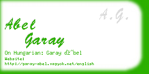 abel garay business card